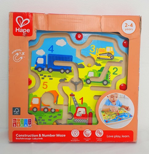 Hape baufahrzeuge labyrinth - hape, baufahrzeuge-labyrinth