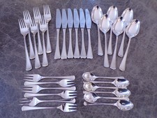 Robbe & Berking KÖNIGSKORDEL Menübesteck 6 Personen 30 Teile Silber 90er TOP !