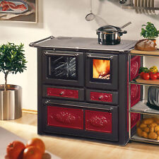 Wamsler K85 F Küchenofen Keramik Rot Backfach links Holzherd Küchenherd