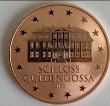 Eine Tube Kupfermünzen Schloss Güldengossa à 19 Unzen Geiger Edelmetalle