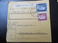 #2161 Paketkarte aus EILENBURG nach Naundorf