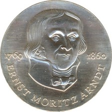 DDR 20 Mark 1985 A Ernst Moritz Arndt Silber*