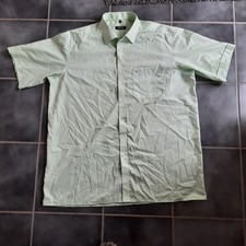 ETERNA Herren Hemd kurzarm classic fit Gr.46/18 grün weiß