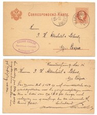 130718 - Ganzsache - Postkarte - Warnsdorf 10.5.1884 nach Böhm. Leipa