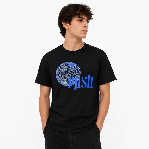 Pash globe tee shirt - pash, schwarz