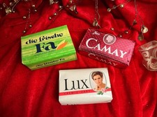 Vintage 3 Stück alte Seife