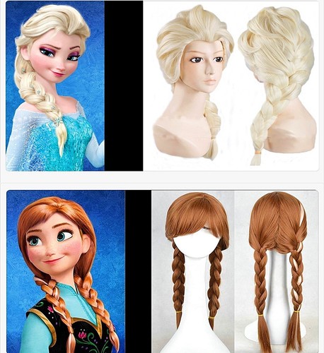 Damen perücke elsa anna - damen,