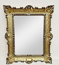 Wandspiegel Gold Schwarz