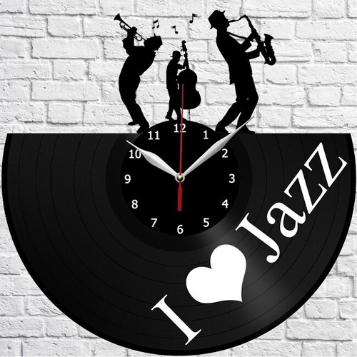 Jazz vinyl record - wall, clock