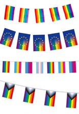 Regenbogen-Wimpelketten 5 Meter verschiedene Varianten LGBT Wimpelkette Gay⭐⭐⭐