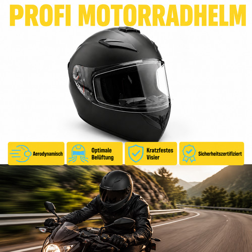 Integralhelm mattschwarz - integralhelm,