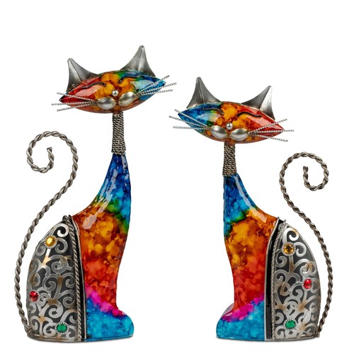 2er set dekofiguren katzen - 2er,