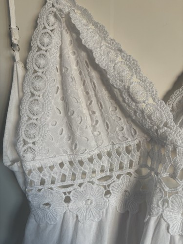 Boho sommerkleid weiß - weiß, s