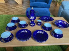 Apulum Kaffeeservice, blau