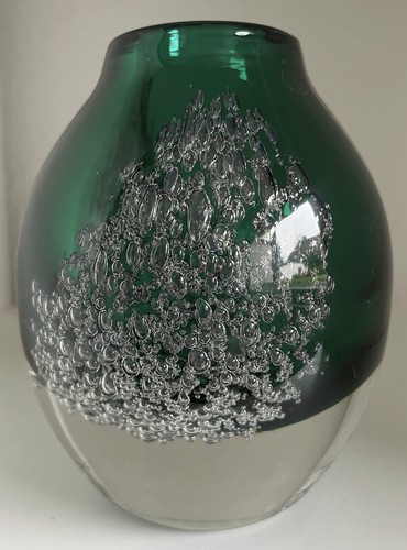 Glas vase florida 70er - glas,