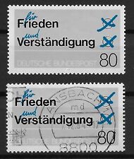 Bund 1984 Lot **/o Mi 1231 Frieden und Verständigung Stimmzettel 0549A