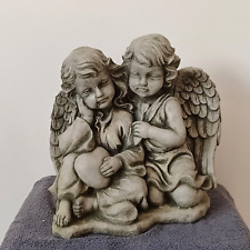 Steinfigur Engelpaar Engel