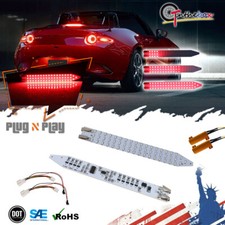 2Pcs Red LED Sequential