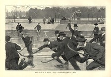 Eishockey kunstdruck 1903 - kunstdruck,