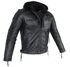 NEU Herren Motorrad Lamm Leder