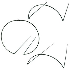 Pflanzenstütze halbrund / rund - Blumenhalter Stütze Blumen Stauden Büsche grün