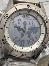 ALBA (SEIKO) NX04 Ana Digi World Time Chrono MINT FULL SET