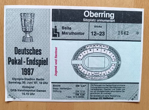 Eintrittskarte ticket endspiel - eintrittskarte,