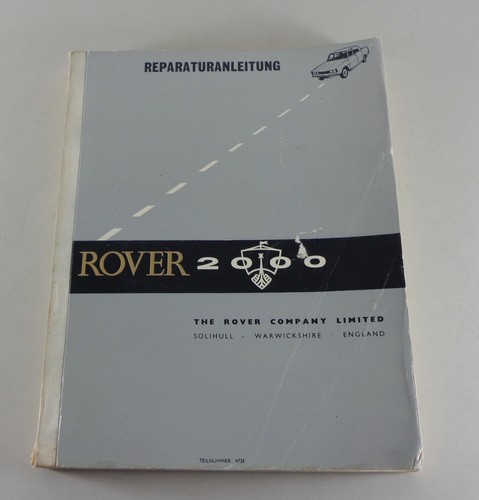 Werkstatthandbuch rover 2000 - werkstatthandbuch,