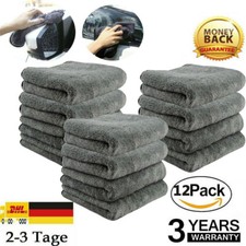 4-12Pack Auto 1200GSM Mikrofasertuch Poliertuch Trockentuch Microfaser 40x40cm