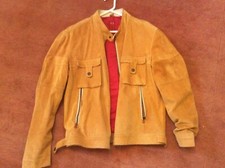 Wildlederjacke hellbraun Gr. XL offset