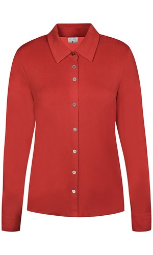 Shirt bluse jersey rot damen - jersey,