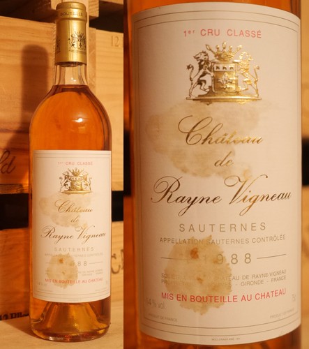 1988er chateau rayne vigneau - chateau,
