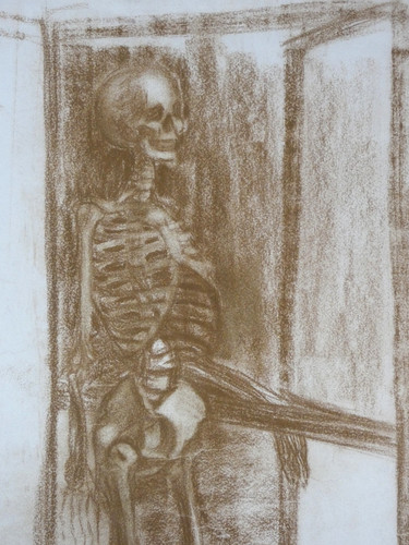 Zeichnung memento mori - zeichnung,