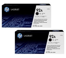 2x Original HP Toner 92A C4092A für LaserJet 1100 3200 3220 oV