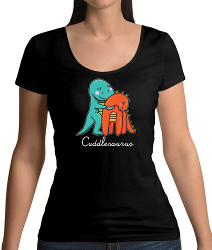 Cuddlesaurus damen rundhals - cuddlesaurus,