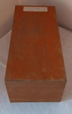 Alter Holz Karteikasten 70er Jahre mit Registerkarten  (2)