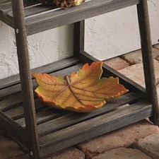 Deko Schale wetterfest "Herbstblatt" Obstschale Snackschale Drinnen & Draußen