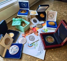 Münzen Medaillen In Gold Und Silber , Schmuck / Ring Konvolut Lot Sammlung 