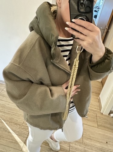 Zara virale bomber jacke - jacke, wolle