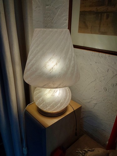70er glas lampe pilzlampe - 70er,