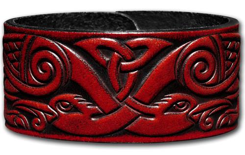 Lederarmband 32mm keltische - lederarmband,