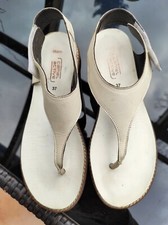 Camel active Leder Flop 37 Zehentreter Sandalen Sandaletten  Knöchelriemen TOP