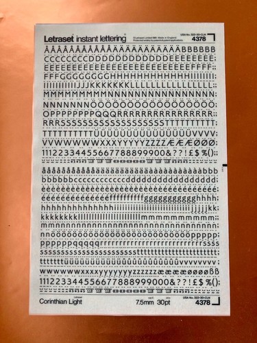 Letraset 4378 corinthian light - letraset,