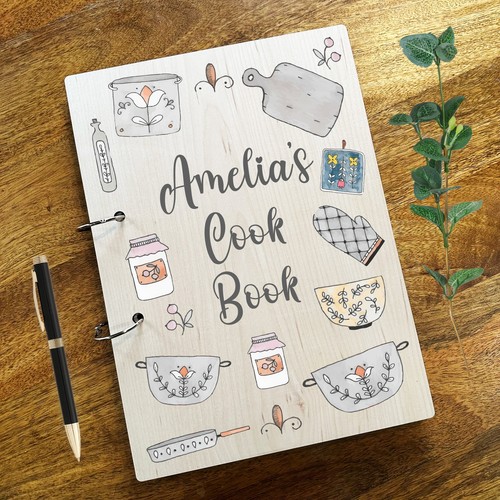 Holz kochbuch küche - kochbuch,
