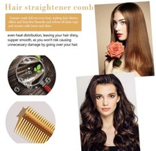 NEU!! UK LAGER! Elektrischer Glätteisen Haarkamm, Lockenstab heißes Haar flache Werkzeuge