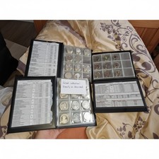 Münzalbum Münzsammlung 160 Fächer PVC Sammleralbum schwarz