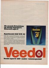 Veedol  1975 Original Werbung  Ad Publicité Reklame 