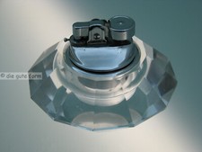 Vintage 60er - - - Design TISCHFEUERZEUG - Kristallglas 12.fach Schliff - - -