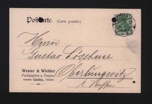 Gotha postkarte 1912 wester - gotha,,