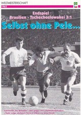 Fußball WM 1962 Sammlerkarte Weltmeister Brasilien Endspiel Finale 24x17 cm #47